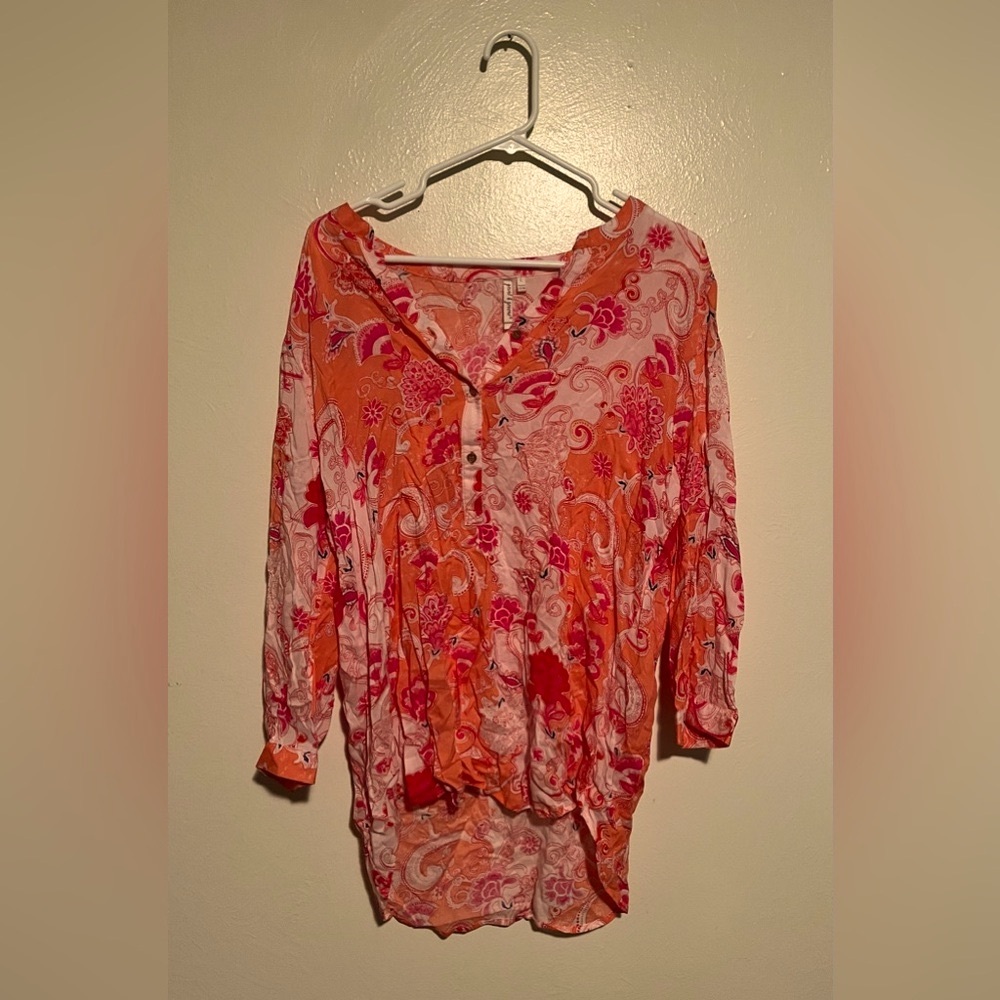 Grand & Greene Orange And Pink Tunic